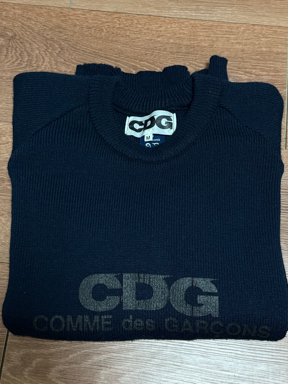 CDG 라운드넥 스쿨 풀오버 네이비 니트 꼼데가르송 상품이미지7