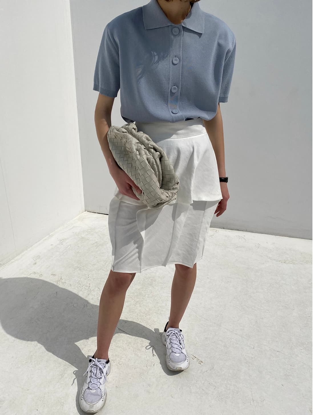 새상품) 드래곤블루스 크루즈 입체 미디 스커트 아이보리 M 상품이미지9