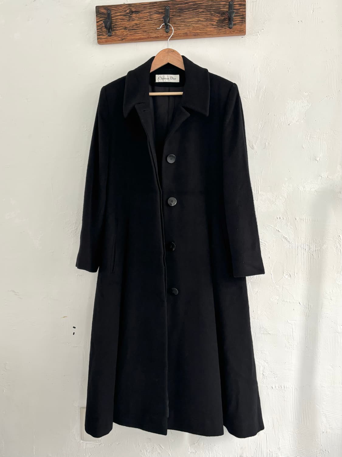 Dior 디올 블랙 롱 플리츠 코트 상품이미지2