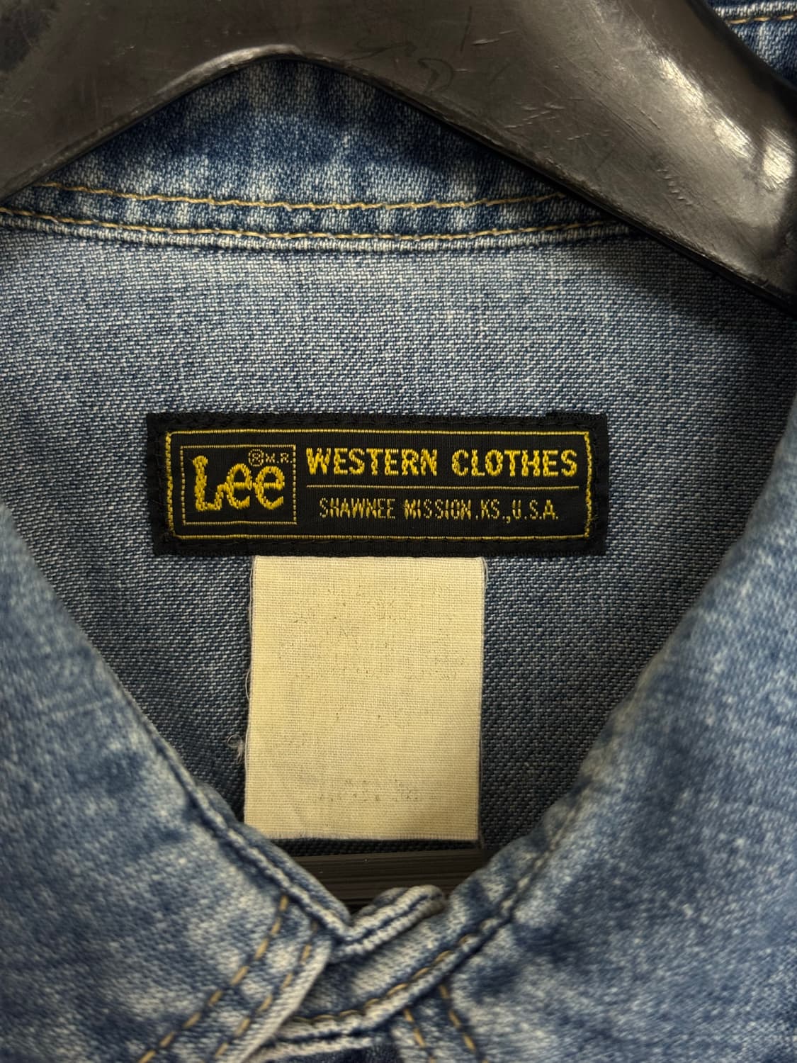 80s lee 리 웨스턴 데님셔츠 L 상품이미지3