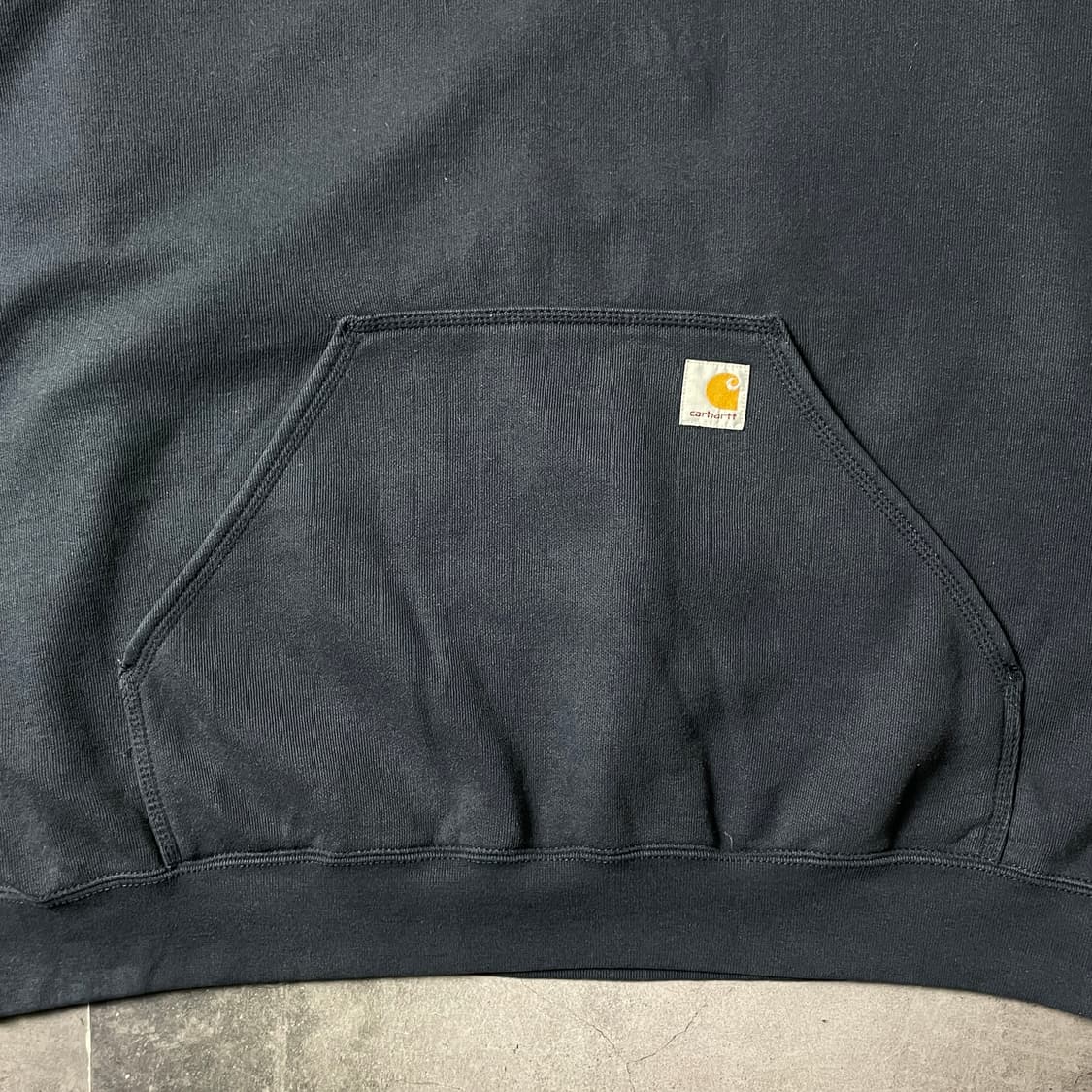 CARHARTT 칼하트 빈티지 네이비 기모 후드티 A00855 상품이미지4