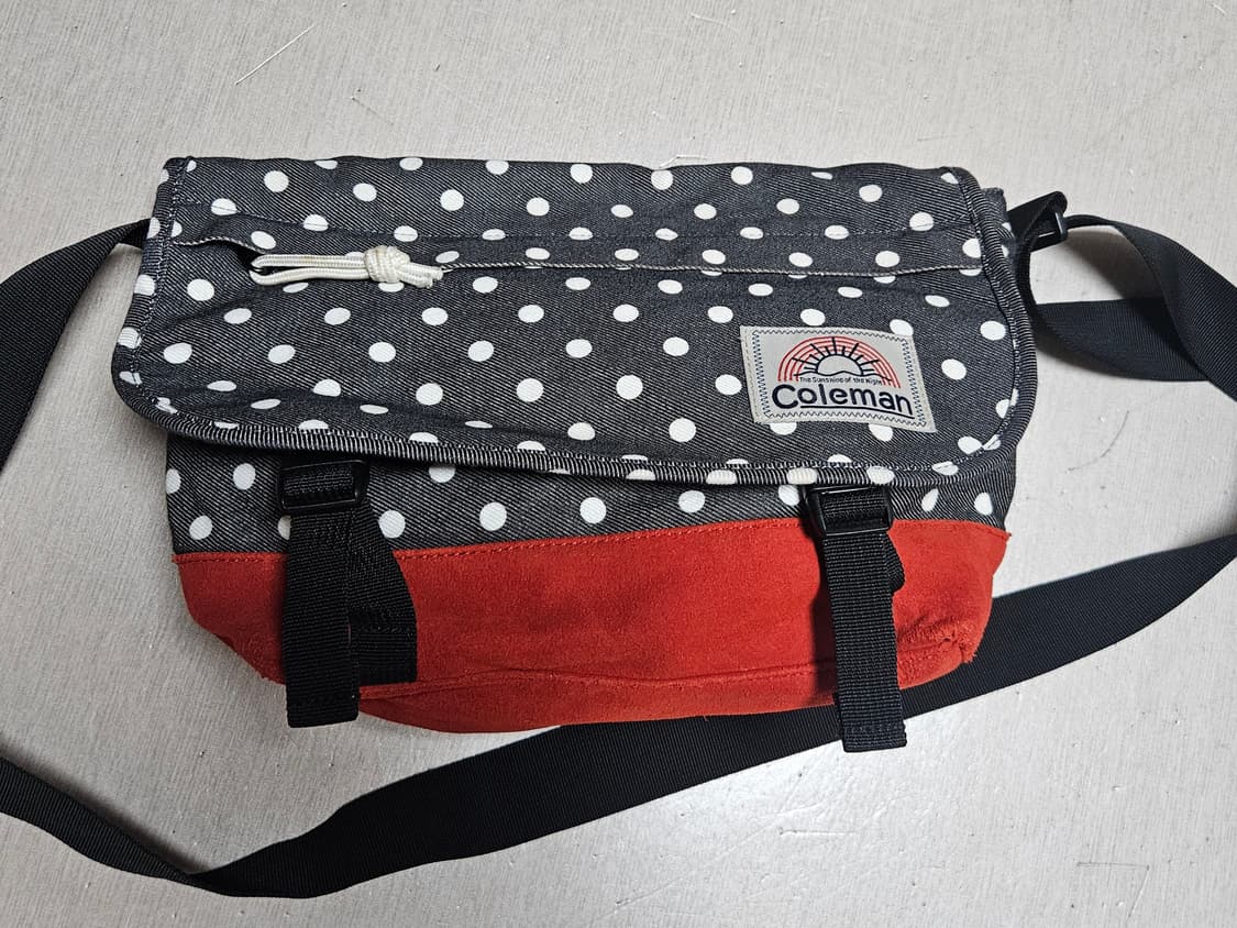 일본 콜맨 빈티지 모리걸 크로스백/땡땡이 도트 상품이미지10