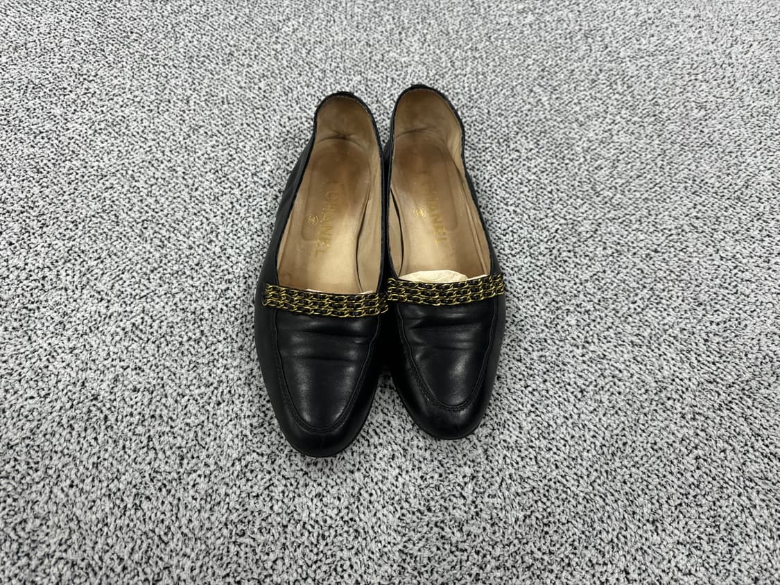 샤넬 램스킨 금장체인 로퍼 상품이미지1