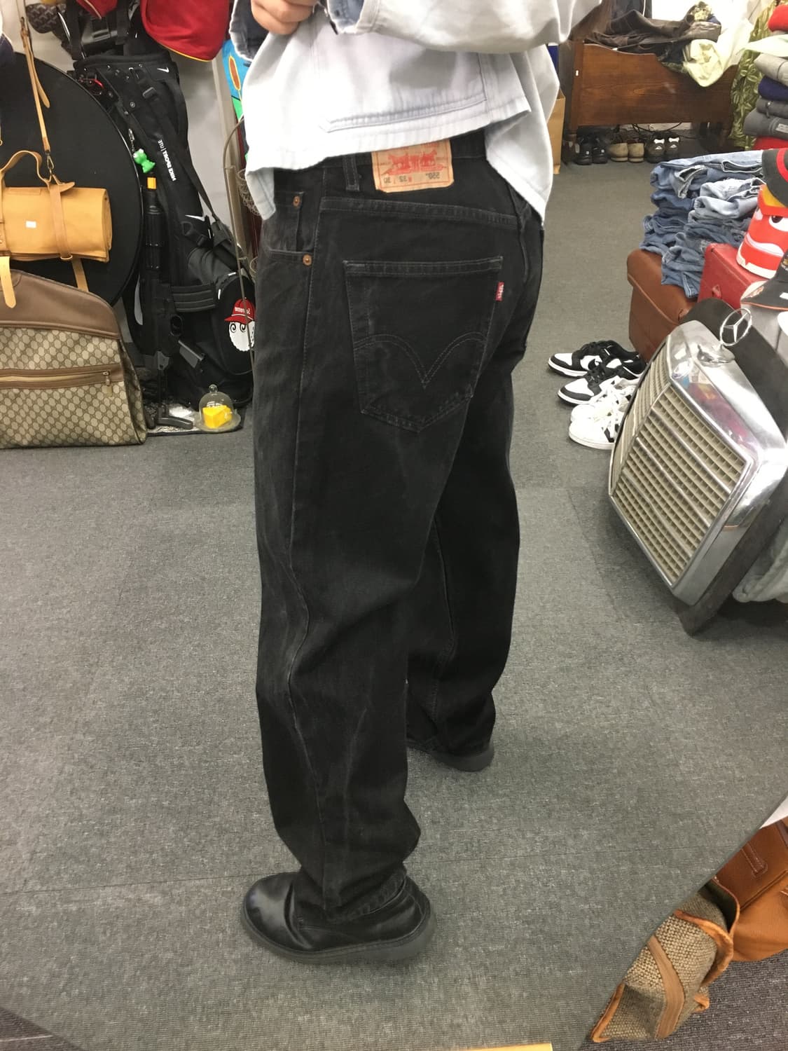 00s Levis 리바이스 550 흑청 데님팬츠 상품이미지4