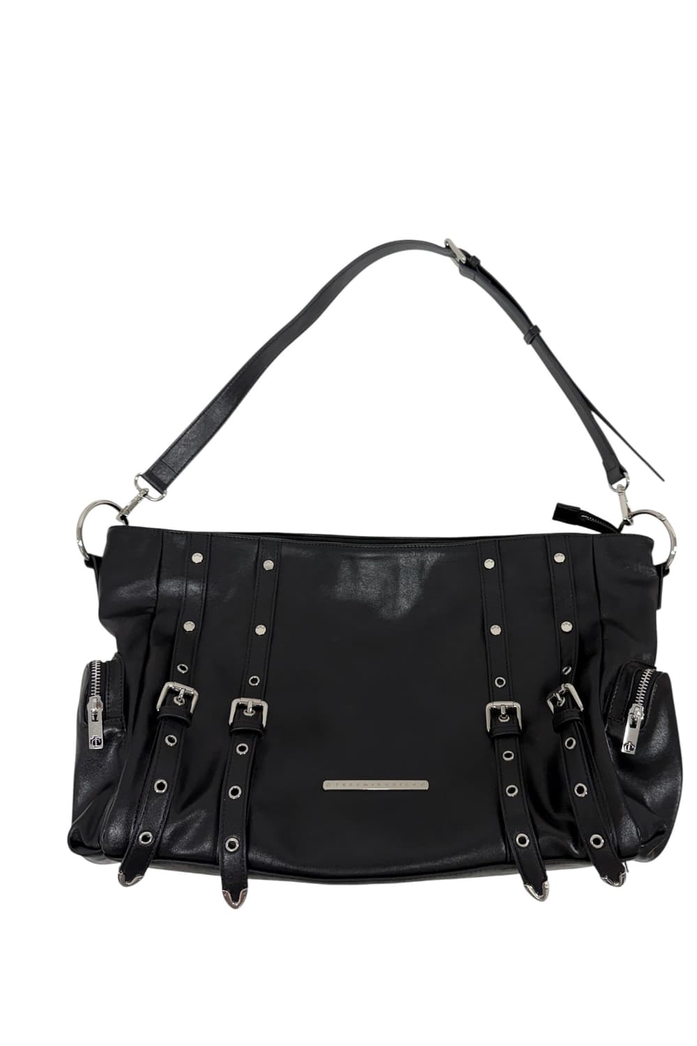 트리밍버드 멕시 스터드 백 블랙 상품이미지1