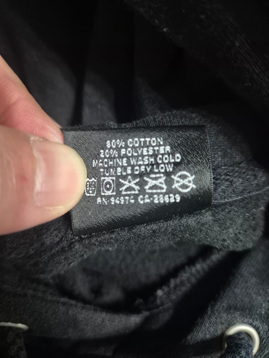 스투시 서프 스케이트 스컬 후드티 블랙 M (정품) 상품이미지7