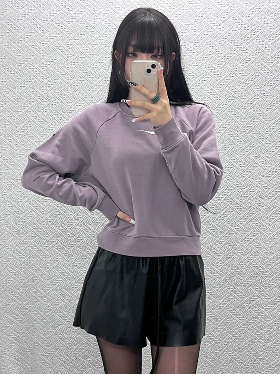 나이키 레트로 00's 우베코어 연보라 포도맛 맨투맨 L C10292 상품이미지2