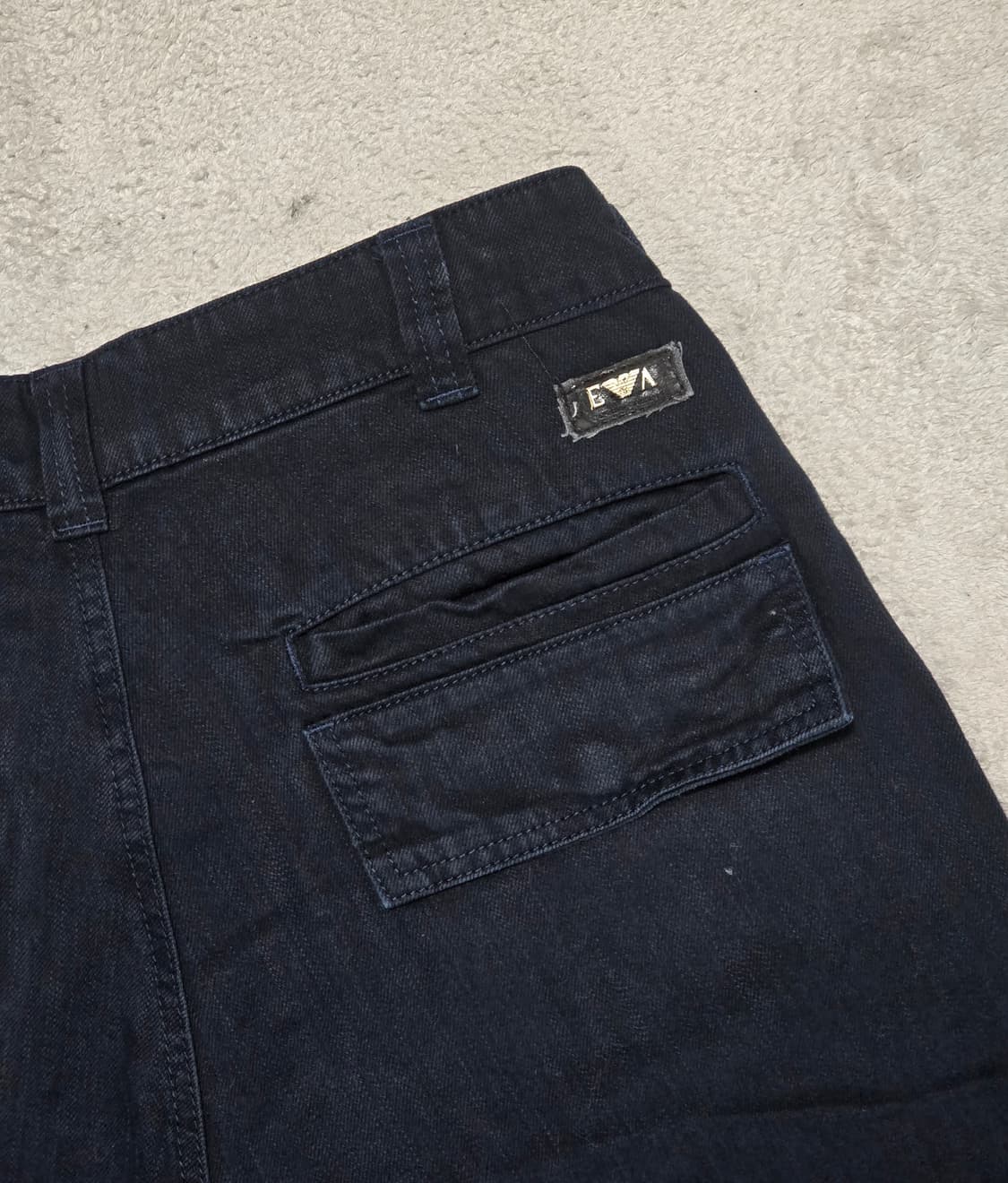 Emporio Armani 사선 집업 블랙 반바지 48사이즈 상품이미지5