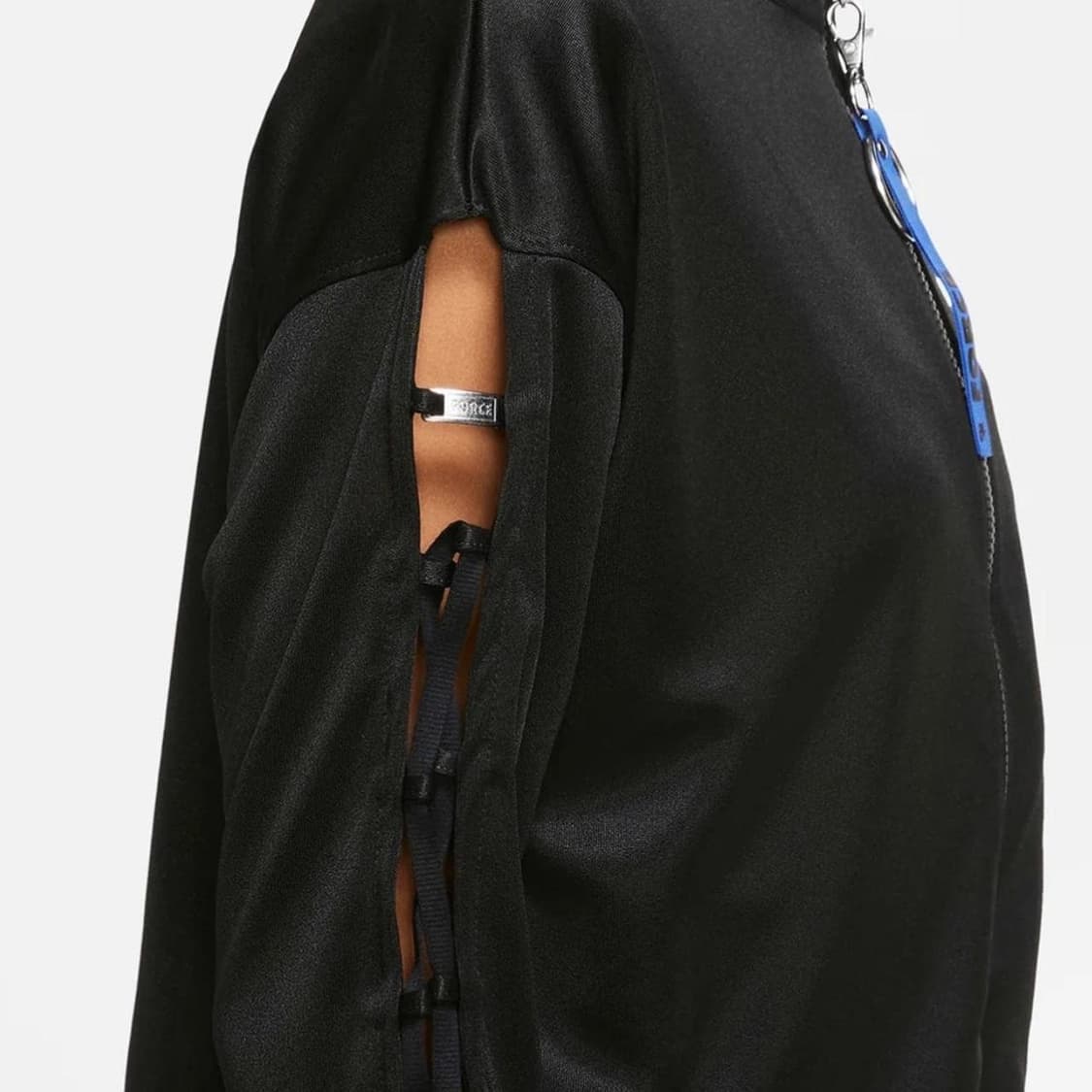 나이키 에어포스 사이드 스트랩 시스터 트랙 자켓 크롭 져지 L 상품이미지4