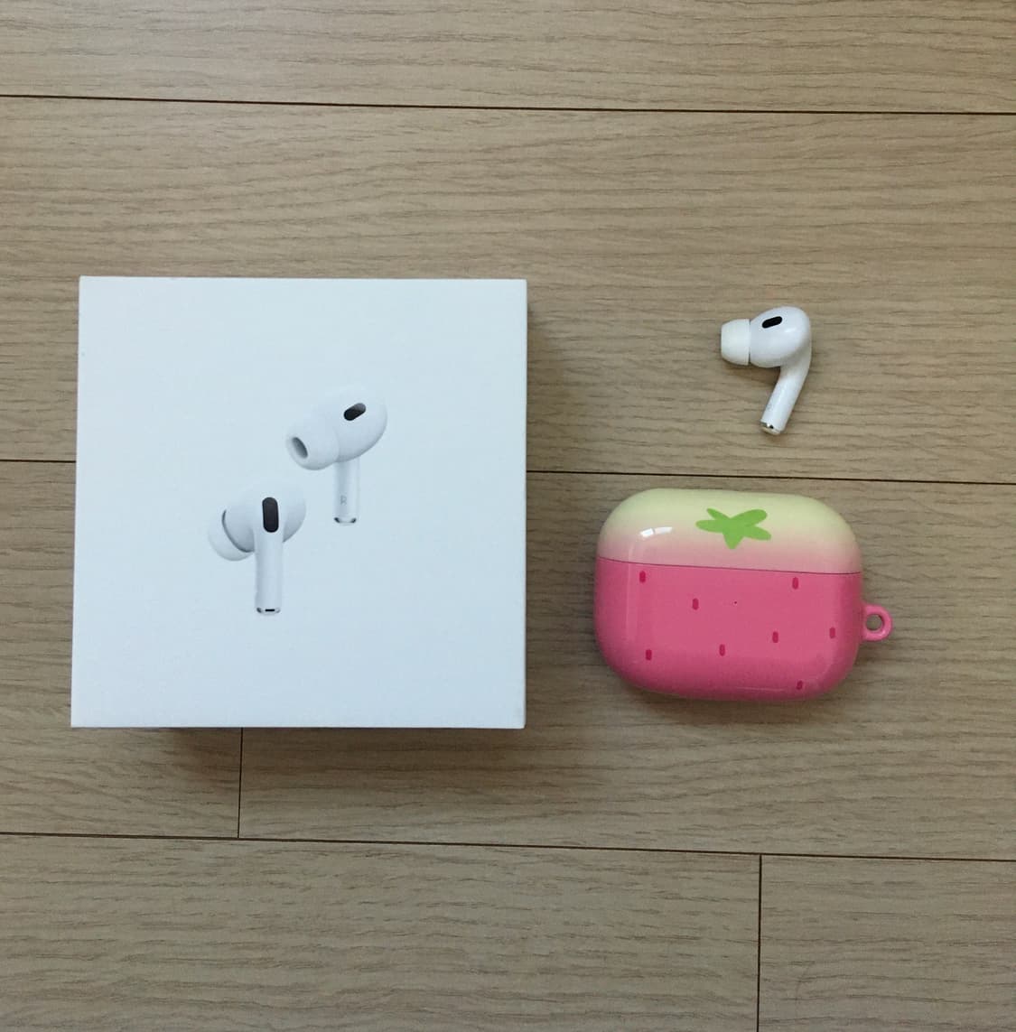 에어팟 프로 2 8핀 본체+오른쪽 이어버드+케이스 상품이미지1