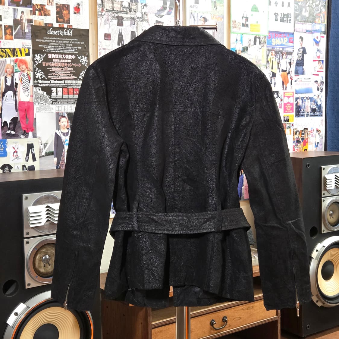 JPN 오조크 돈피 스웨이드 벨티드 자켓 상품이미지4