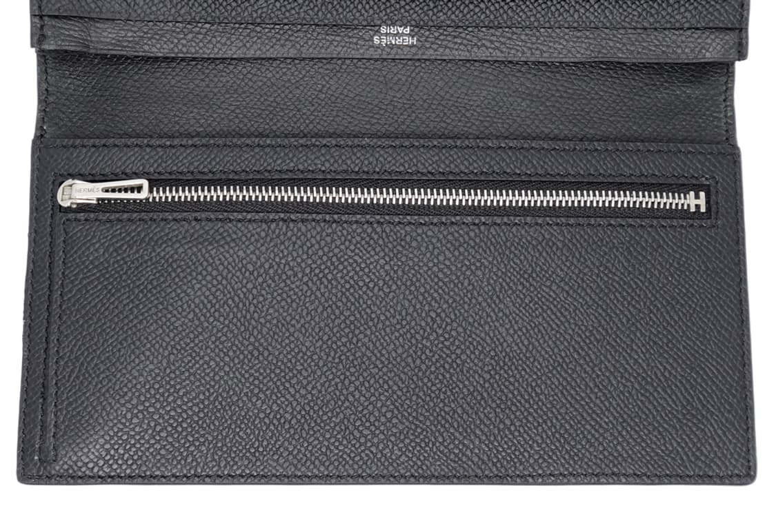 에르메스 베안 소플렛 블랙 앱송 은장 남녀공용 엡송 장지갑 K각인 상품이미지5