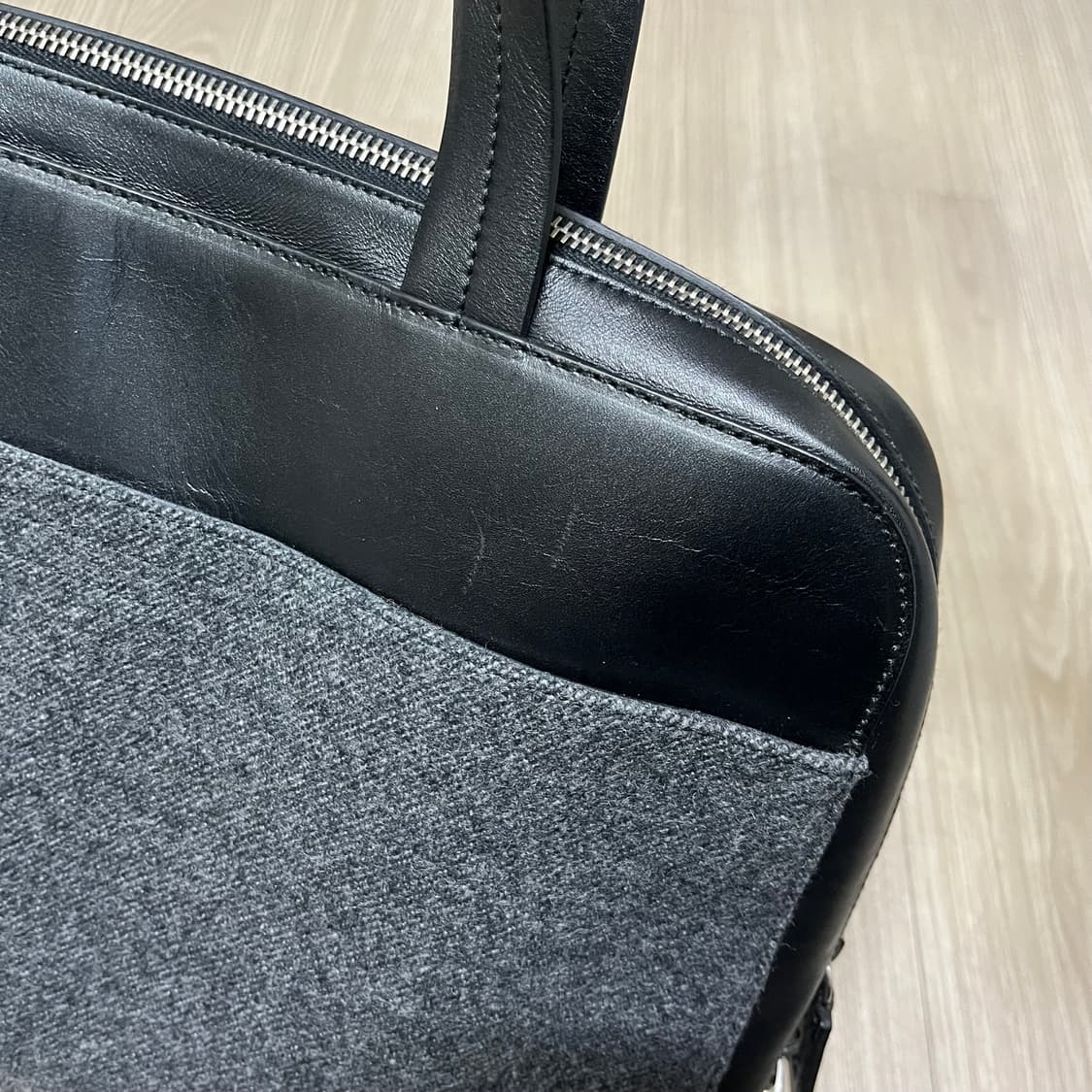 프라다 울 핸드백 서류가방 상품이미지8