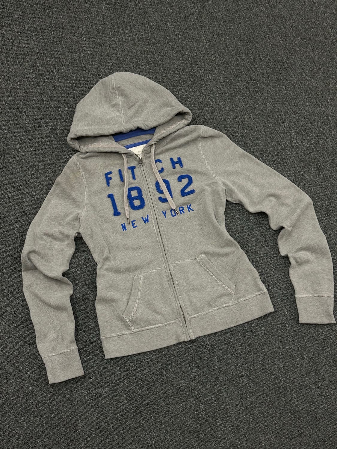 S)아베크롬비 빈티지 여성 y2k 그레이 후드집업 상품이미지1