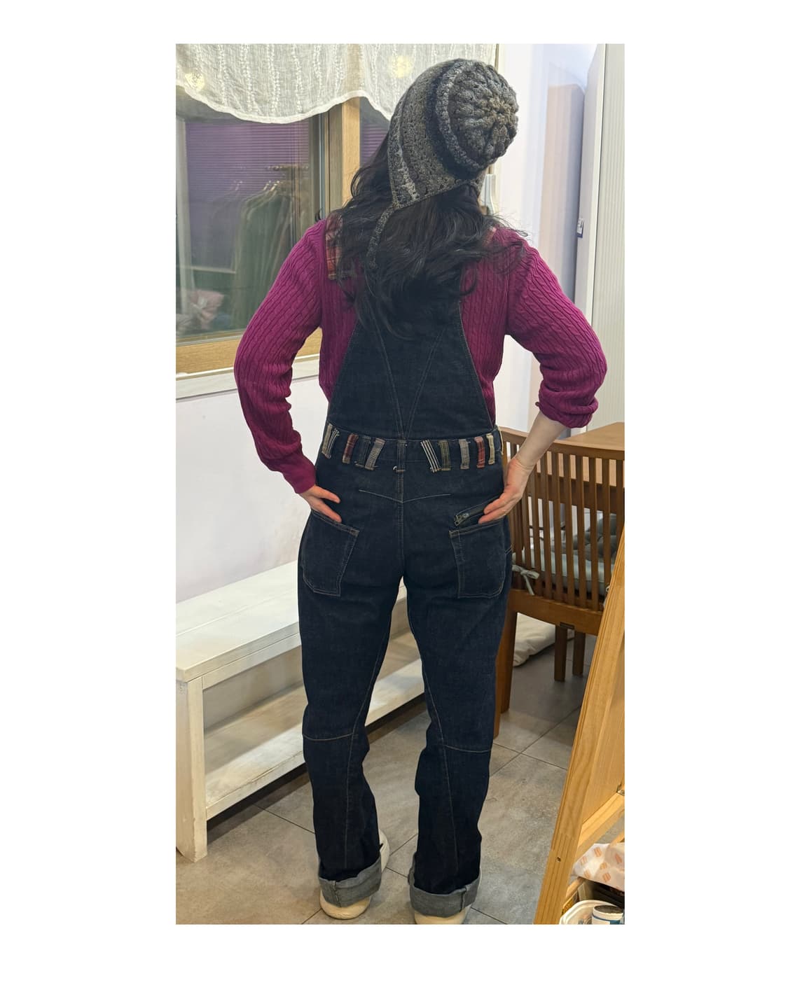 레드 포인트 멜빵바지🍒 상품이미지4