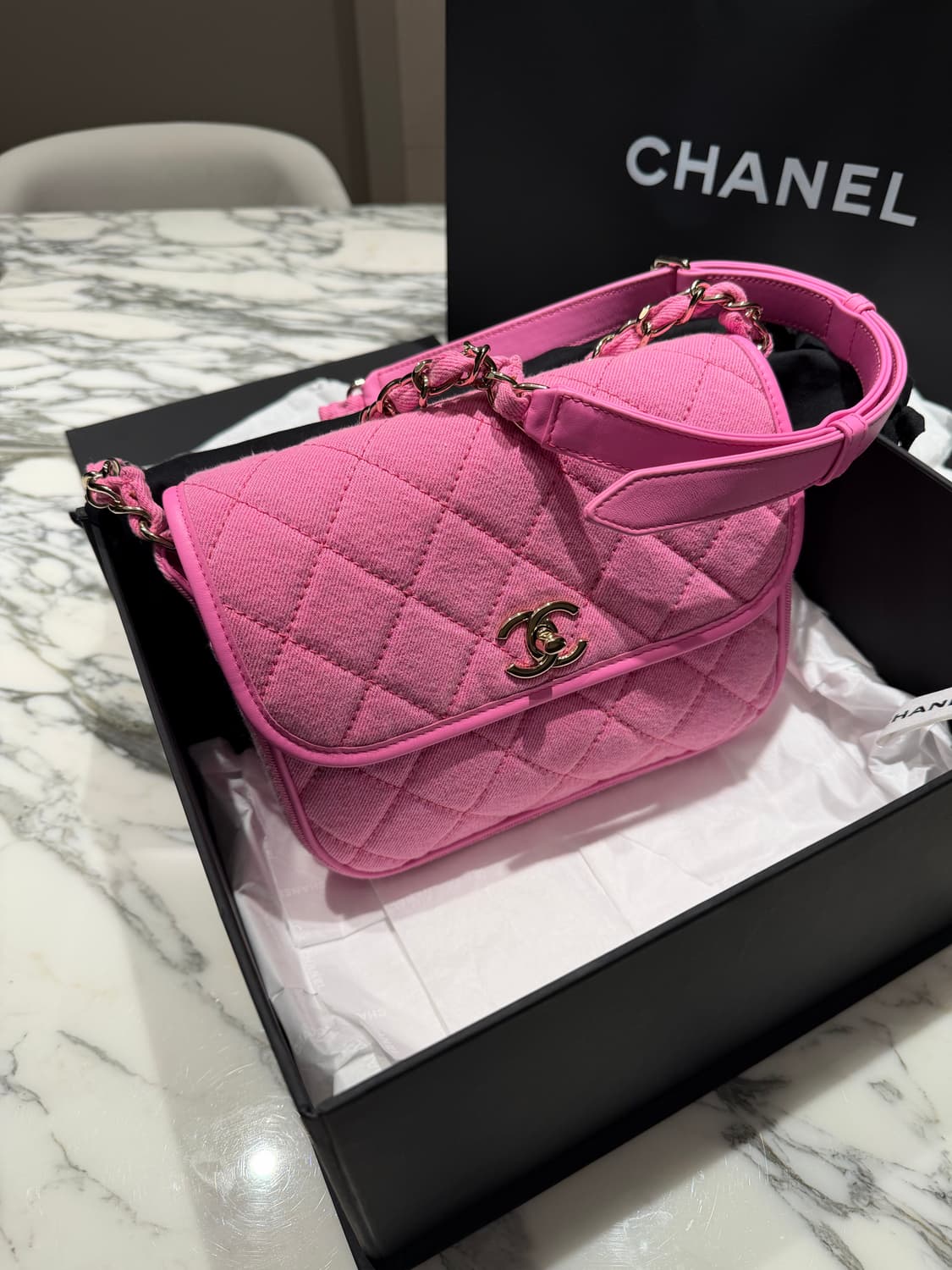 샤넬 데님 메신저백 상품이미지1