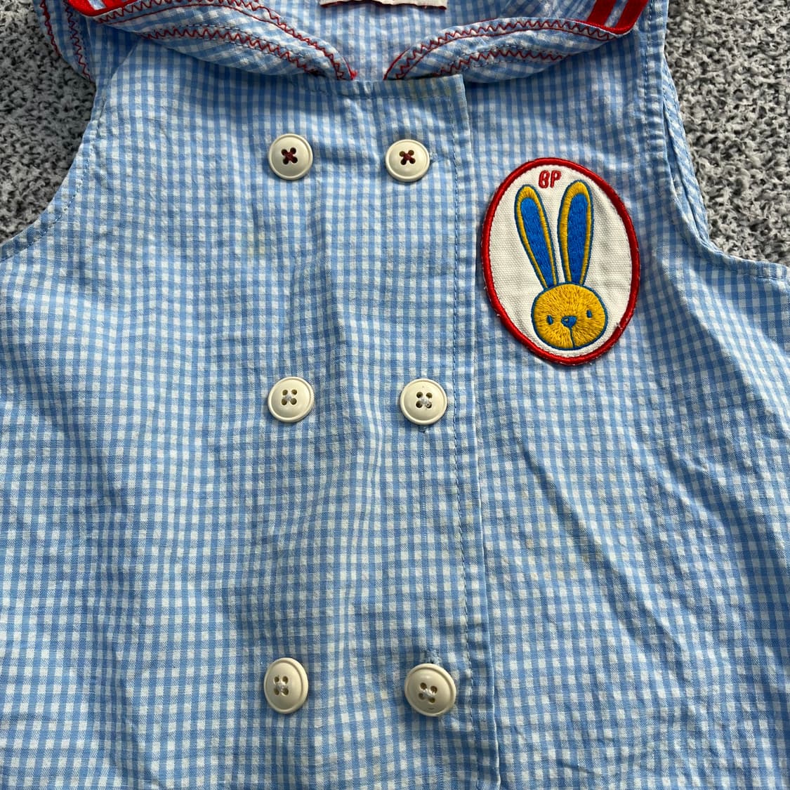 100 베베드피노 키즈 체크 원피스 0403M 상품이미지5