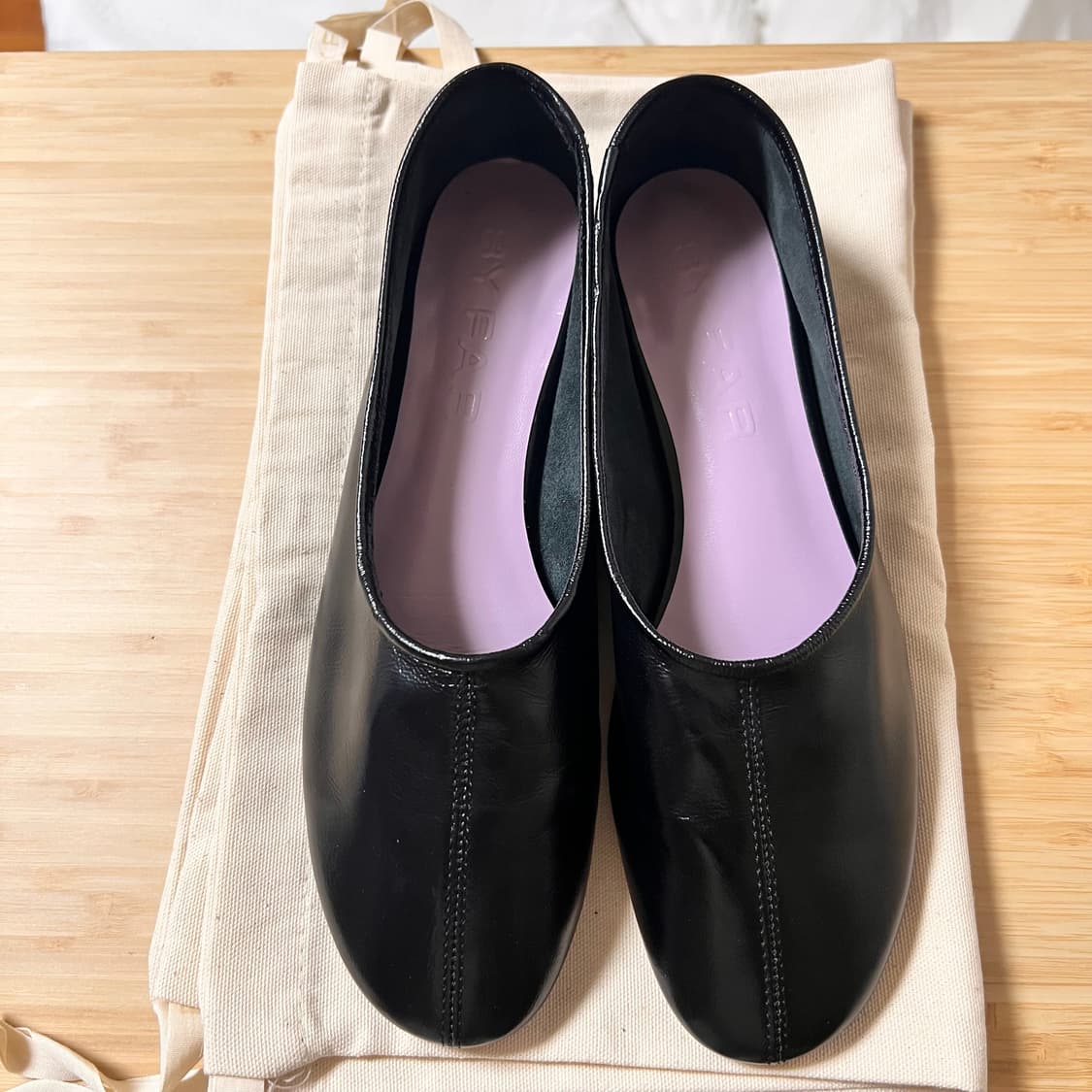 바이파 플랫슈즈 프루던스 발레BY FAR PRUDENCE BLACK 상품이미지3