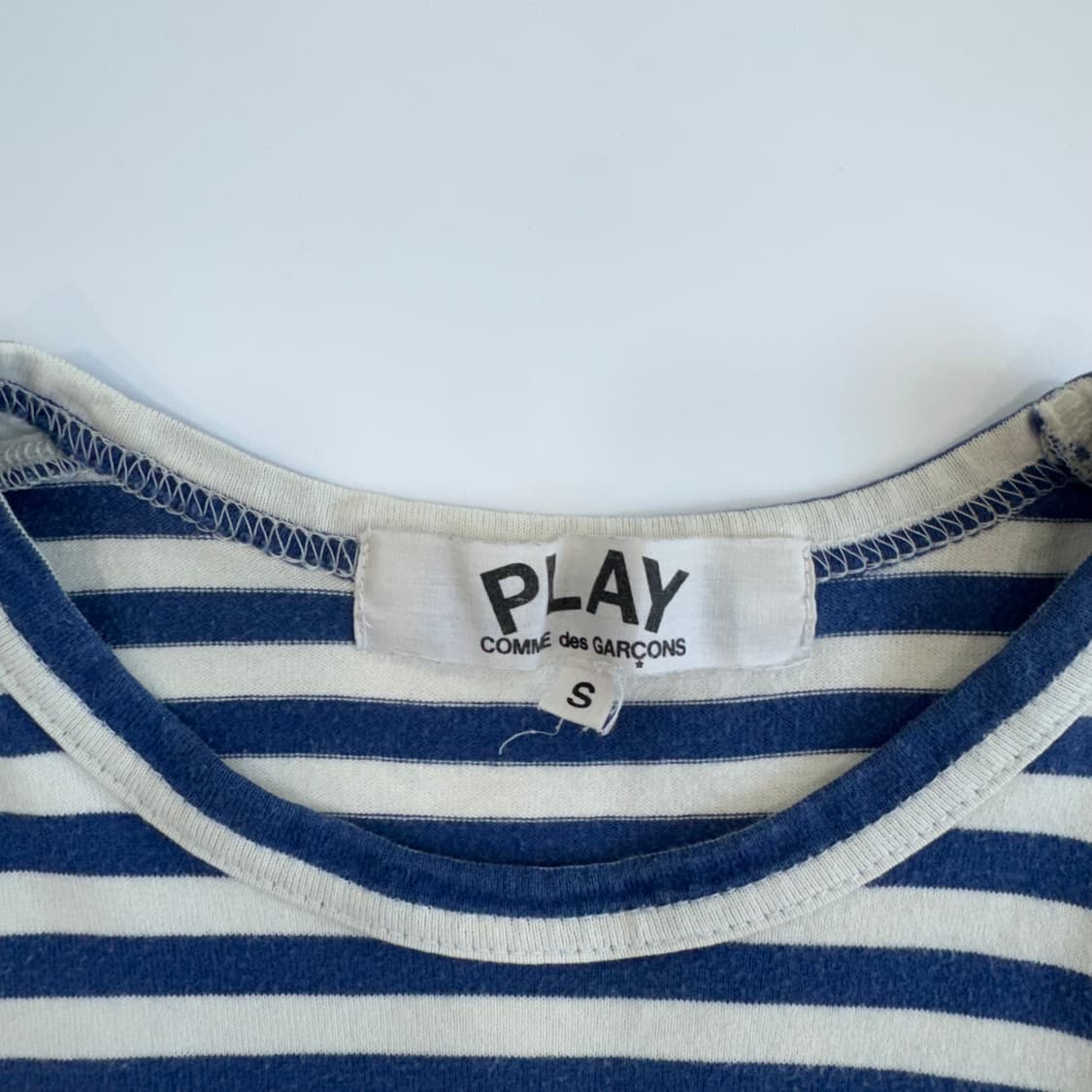 Comme des garcons 꼼데가르송 레드와펜 블루 롱슬리브 상품이미지5