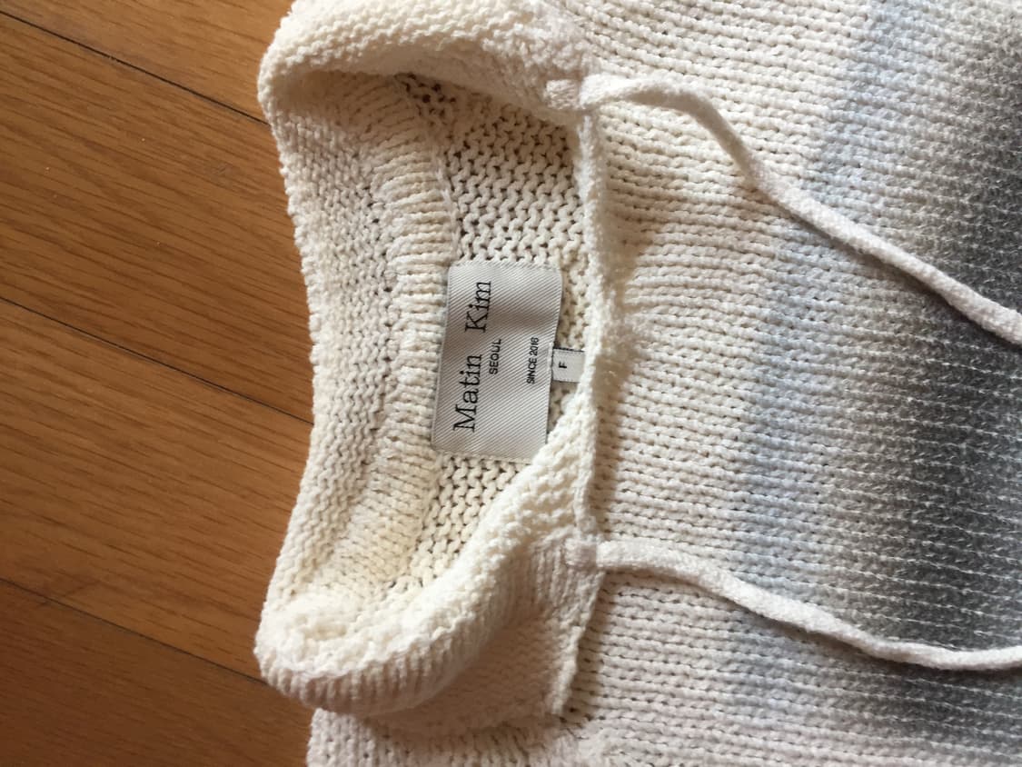 (W) Matin Kim Foggy Printing Knit Pullov 상품이미지8