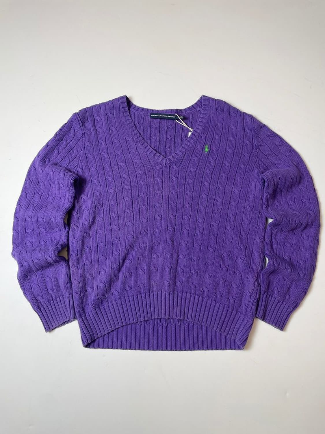폴로 랄프로렌 스포츠 브이넥 케이블 니트 PN9448 상품이미지1