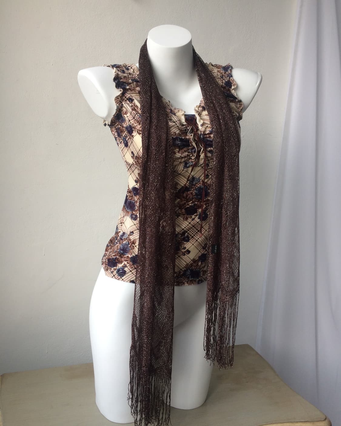 pattern net scarf 상품이미지2