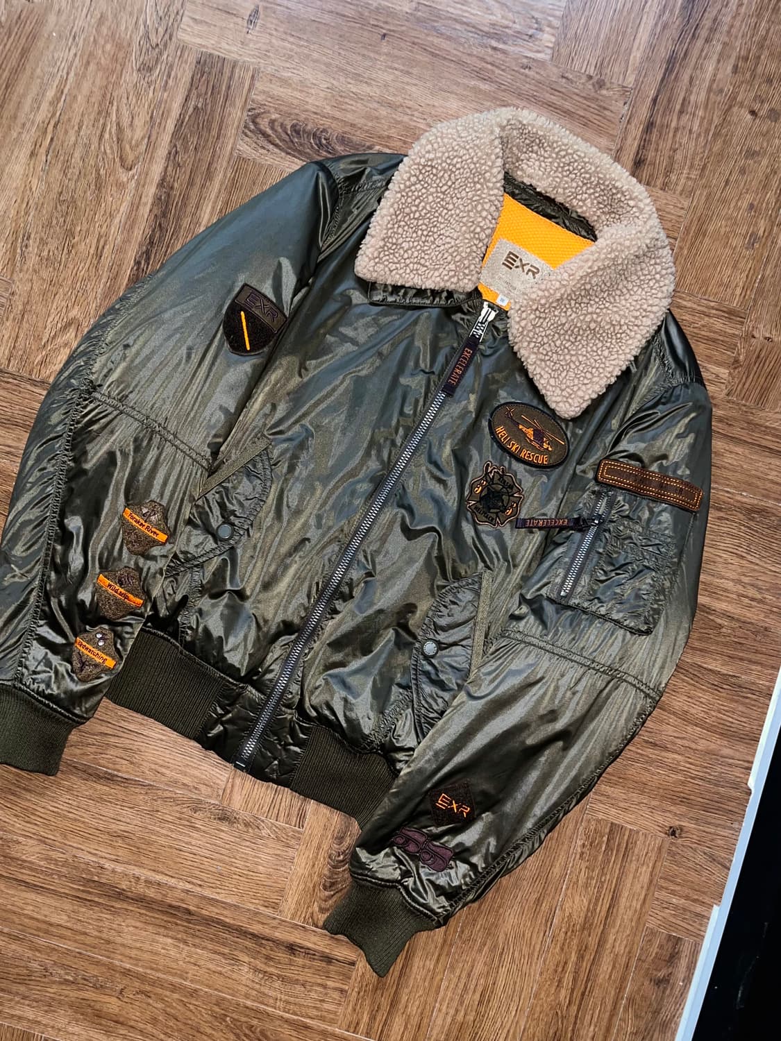 EXR 패치 항공점퍼 상품이미지1