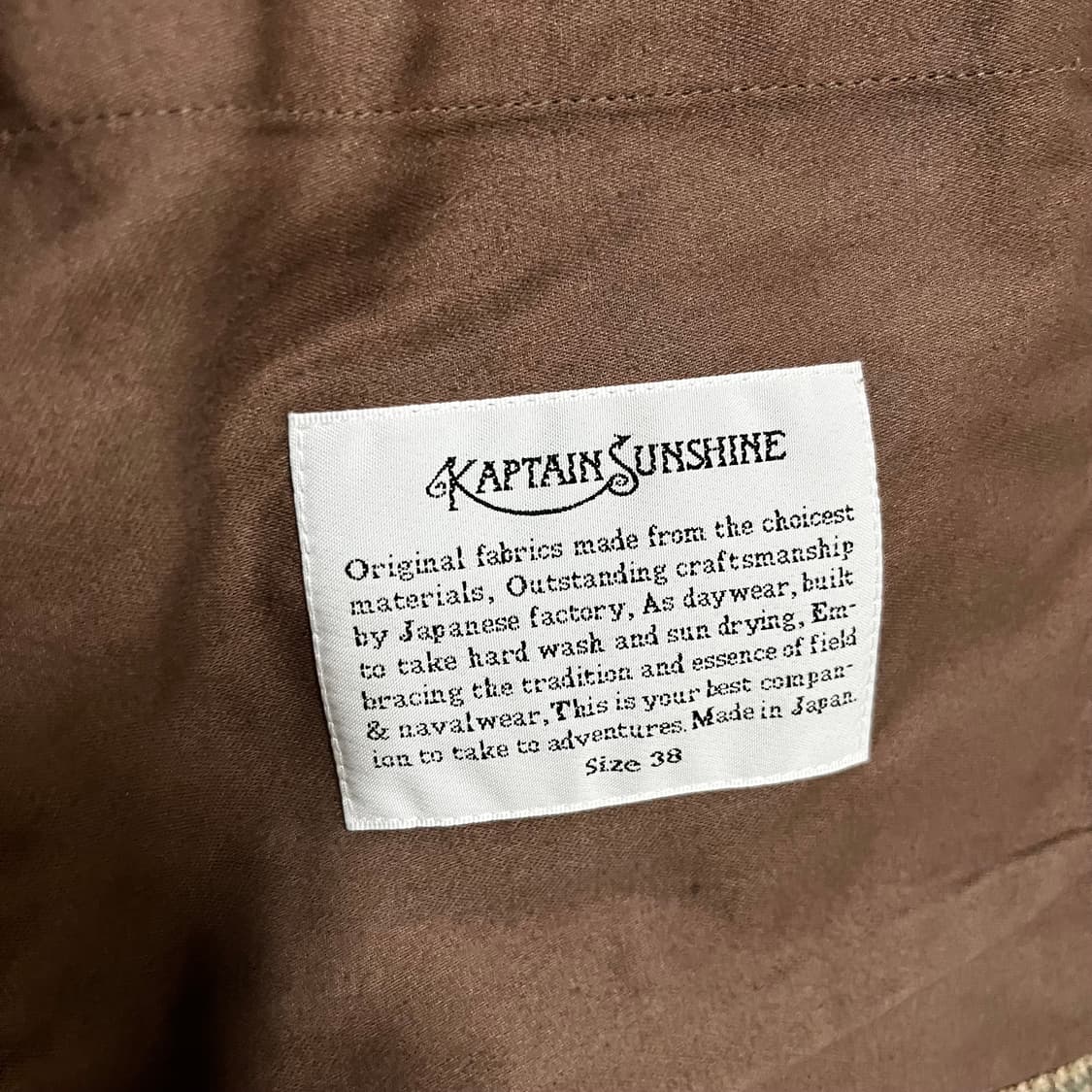 [38/100] 캡틴선샤인 스포츠 자켓 (카키 건클럽 - 울/알파카 혼방 상품이미지3