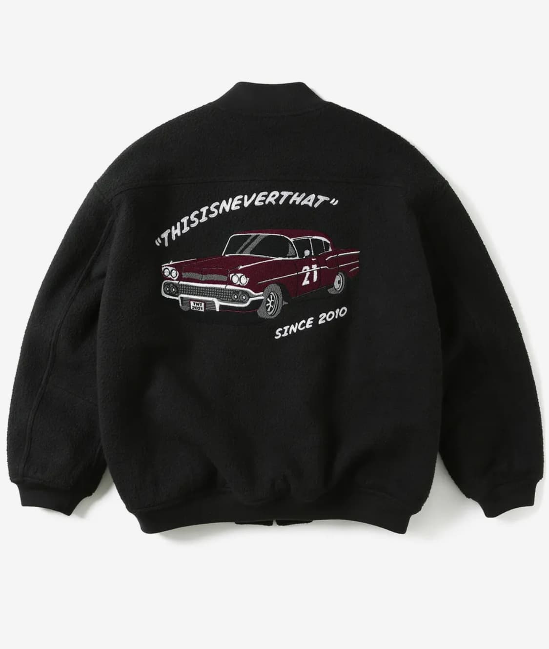 디스이즈네버댓 Old Car Varsity Jacket Black (L) 상품이미지1