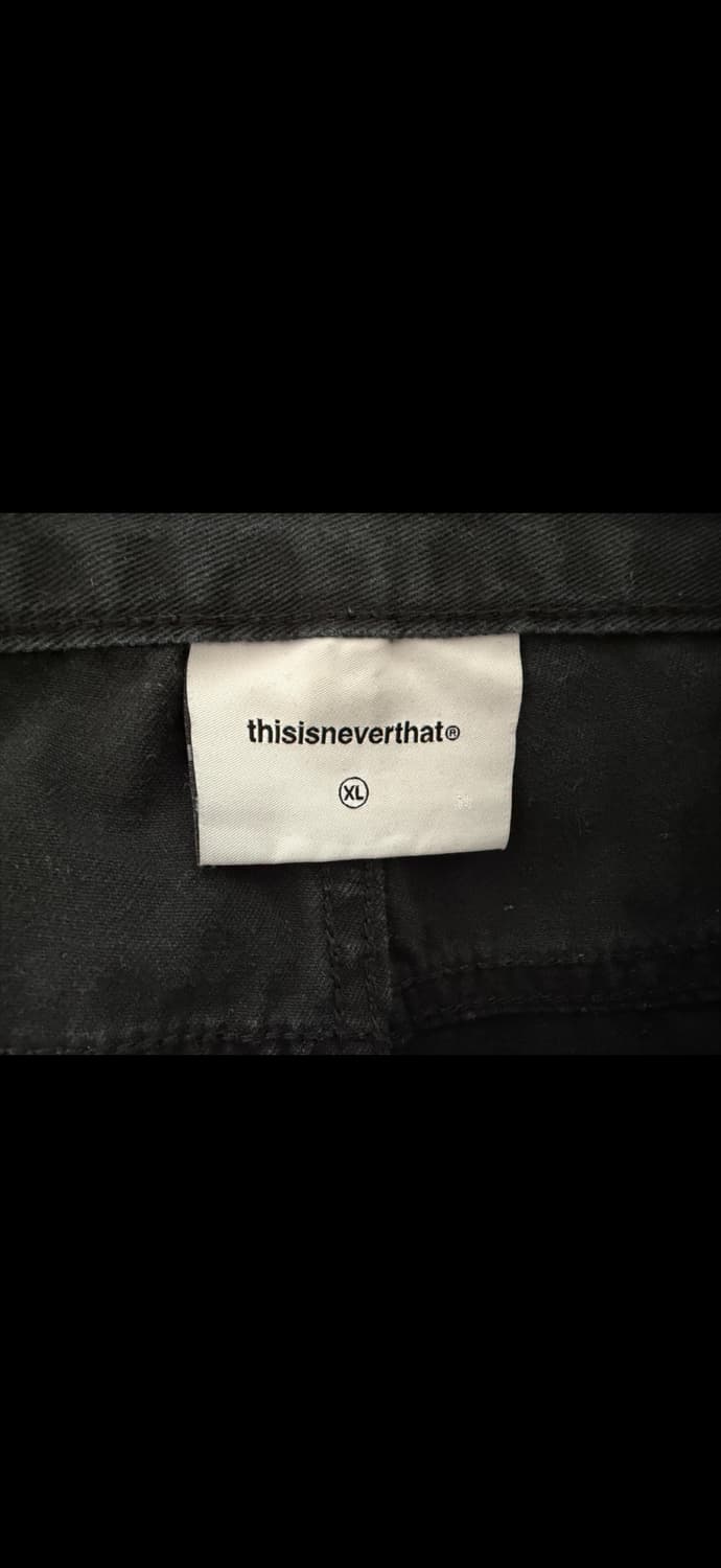 Thisisneverthat 디스이즈네버댓 퍼티그 팬츠 블랙 검정색 바지 상품이미지3