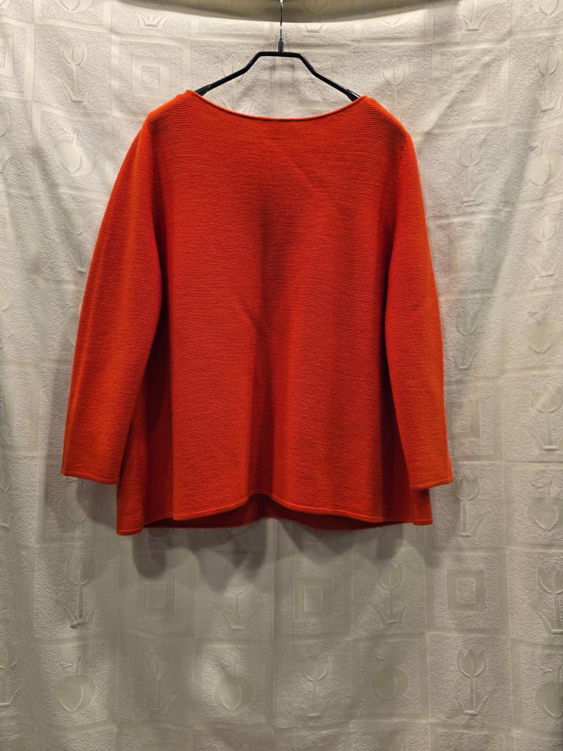 코스 COS 딥 라운드넥 주황색 메리노 울 와플 니트 M(66) 상품이미지5