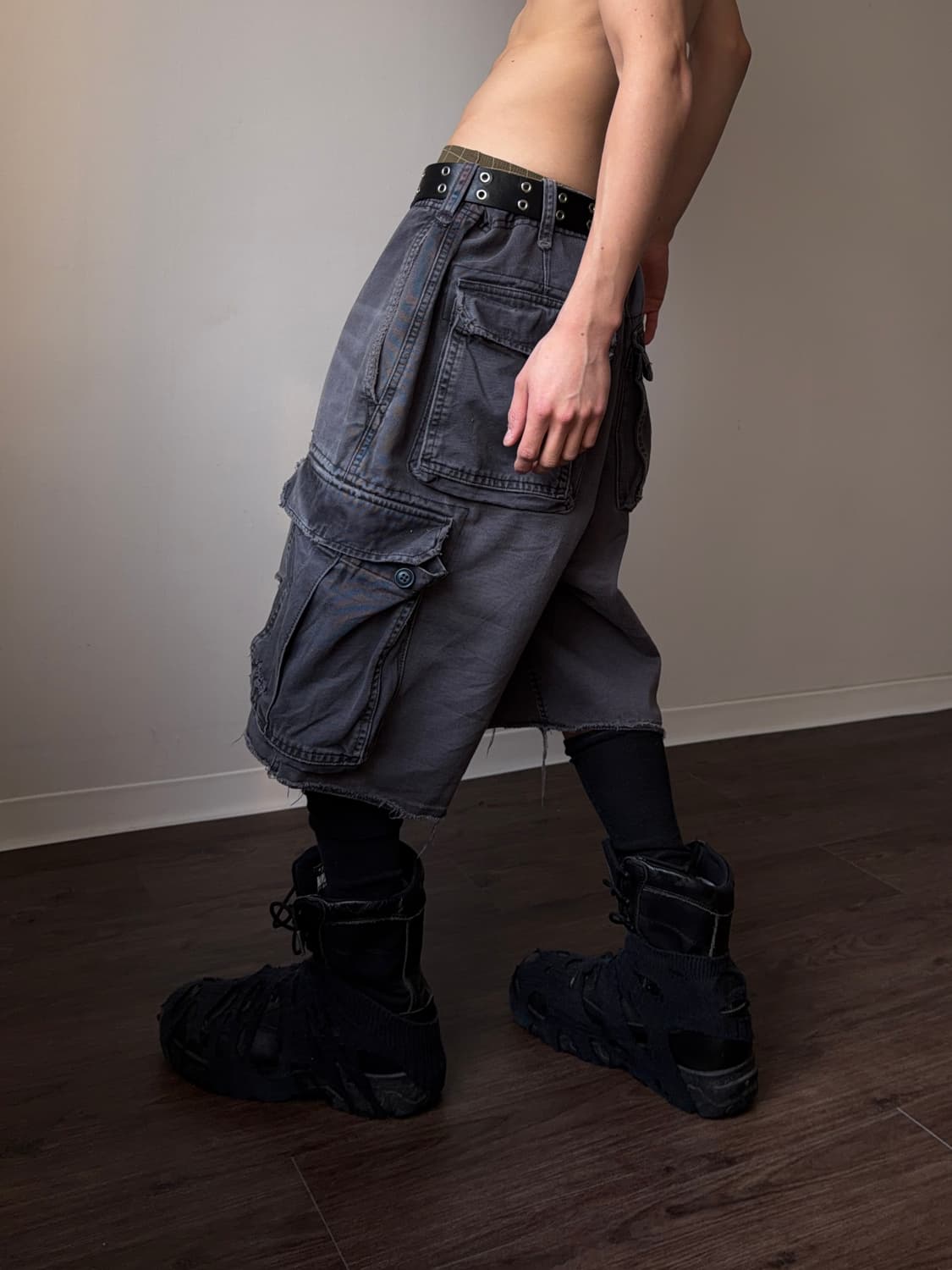 Abercrombie & fitch 디스트레스 카고 쇼츠 상품이미지2