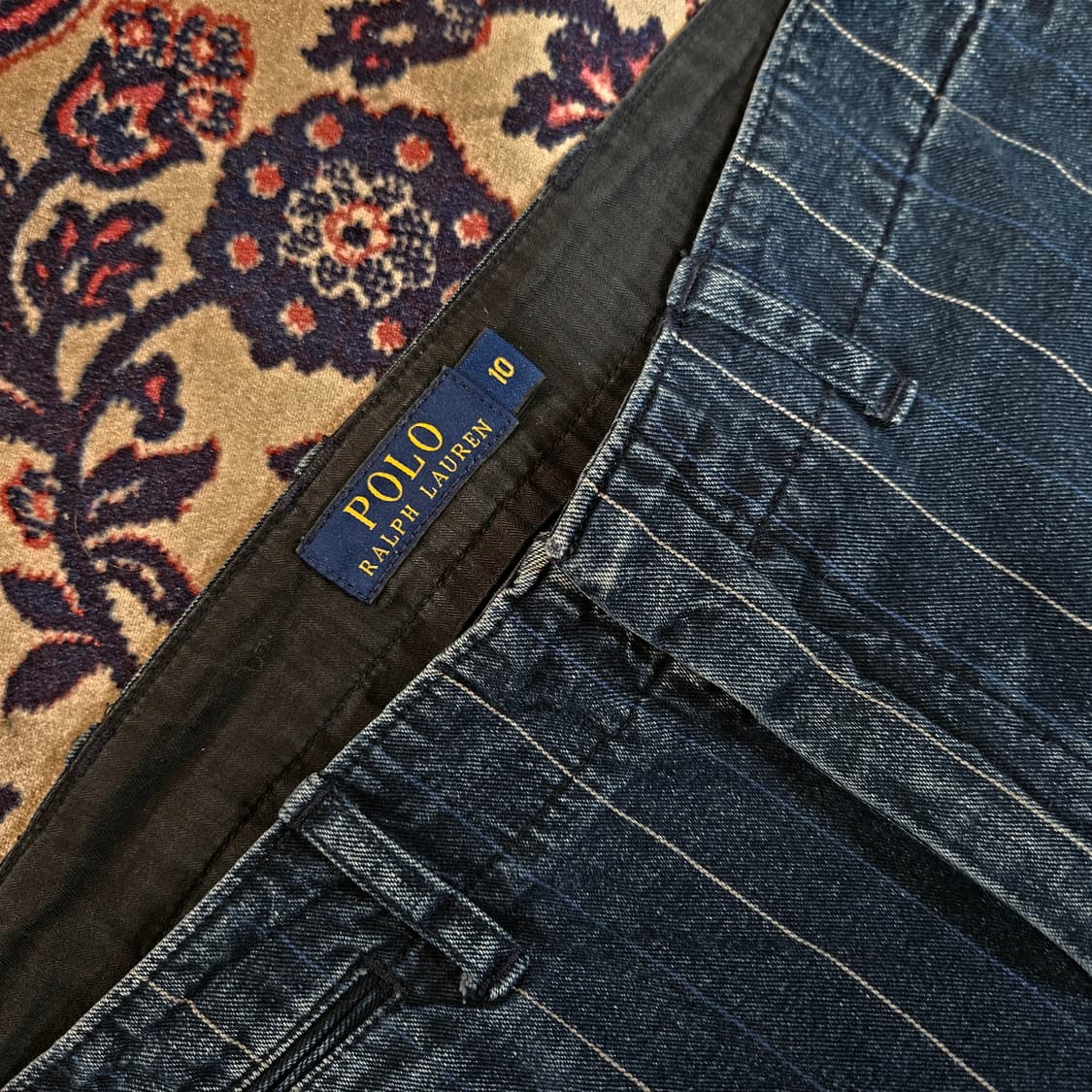 폴로랄프로렌 포멀 데님 스트라이프 팬츠10size 상품이미지5