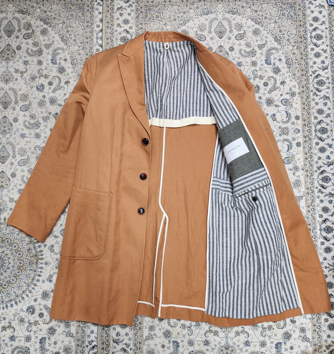 커스텀멜로우 린넨 코트형 자켓 105 상품이미지2