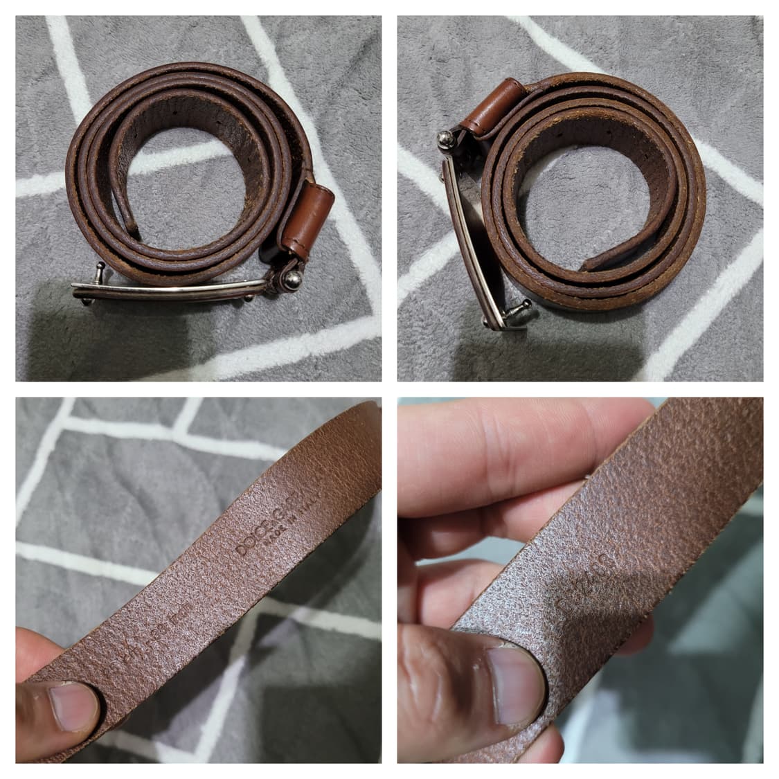 돌체앤가바나 DG 로고 브라운 벨트 85/38 상품이미지7