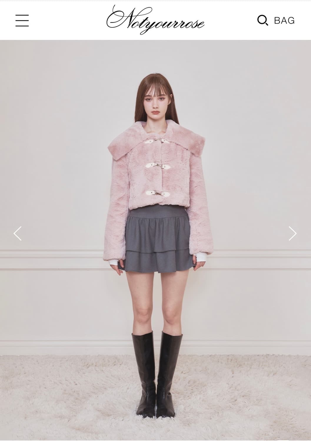 낫유어로즈 베베 세일러 퍼자켓 s사이즈 상품이미지3