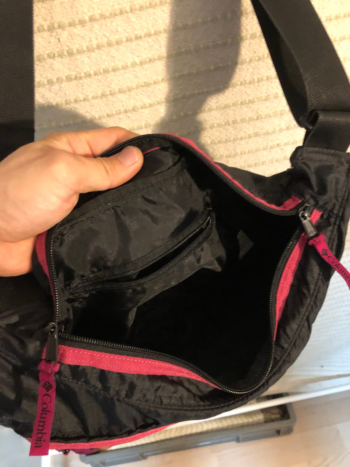 컬럼비아 빈티지 고프코어 립스탑 크로스백 슬링백 상품이미지5