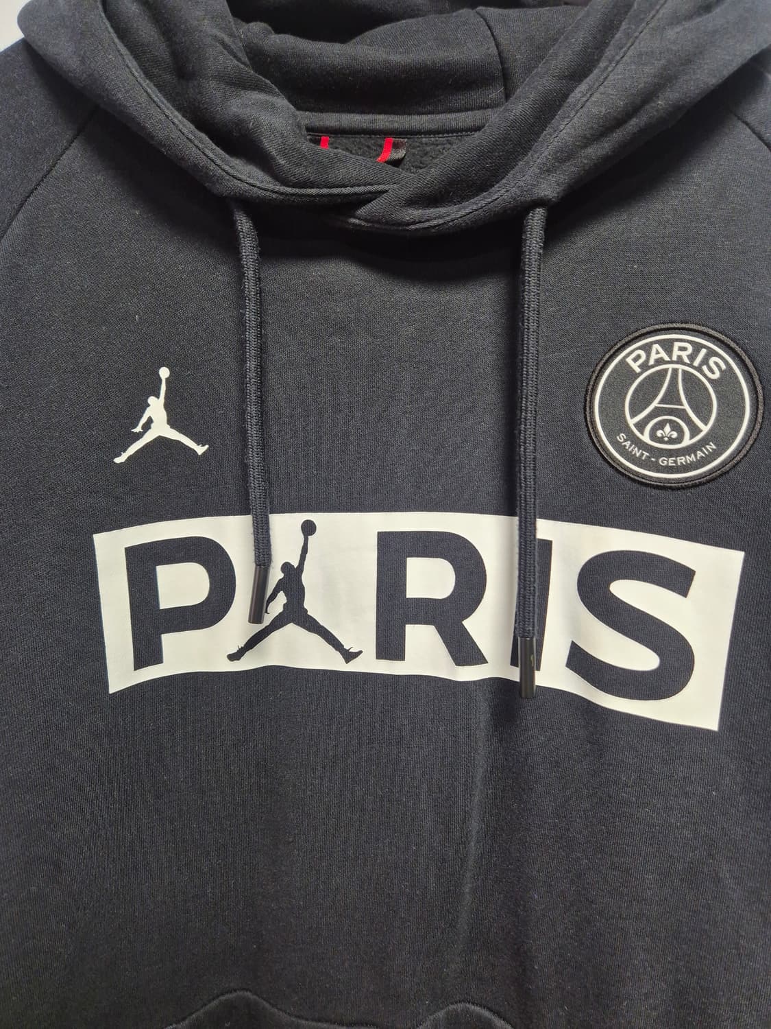 조던 파리 생제르맹 블랙 후드티 XXL사이즈(상태A급) 상품이미지2