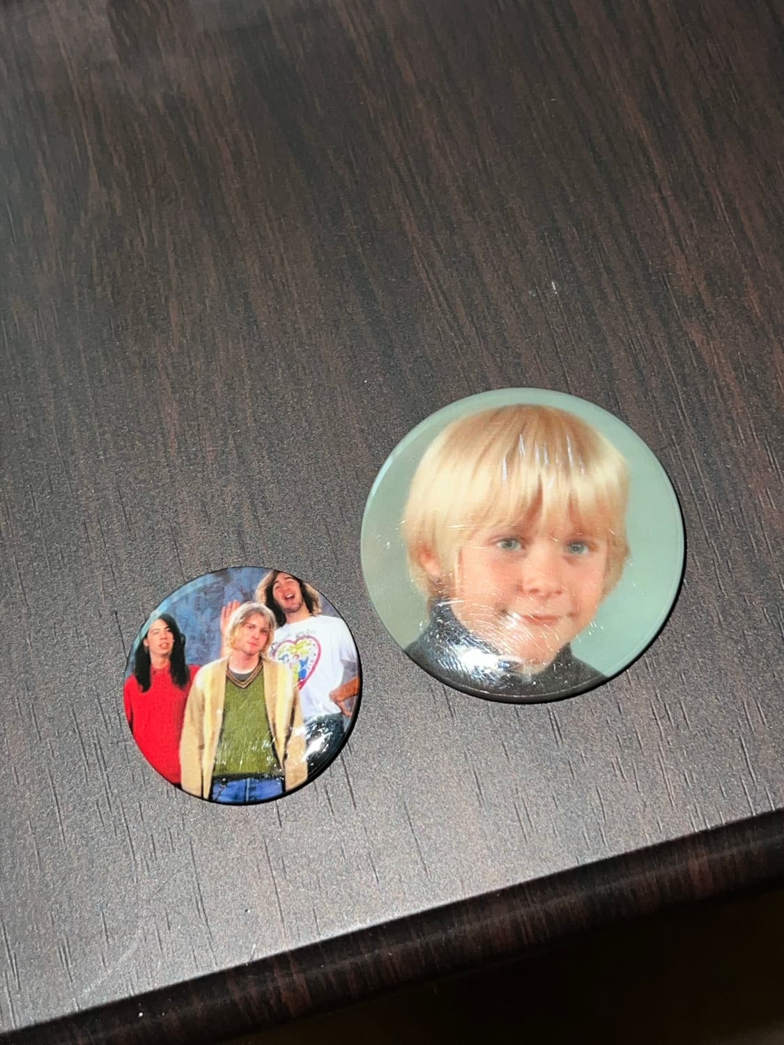 커트코베인 너바나 뱃지 두개 세트 상품이미지2