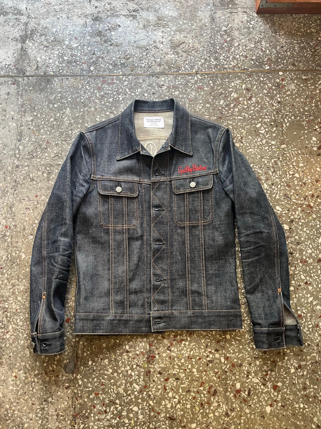 와코마리아 데님 트러커자켓 상품이미지4