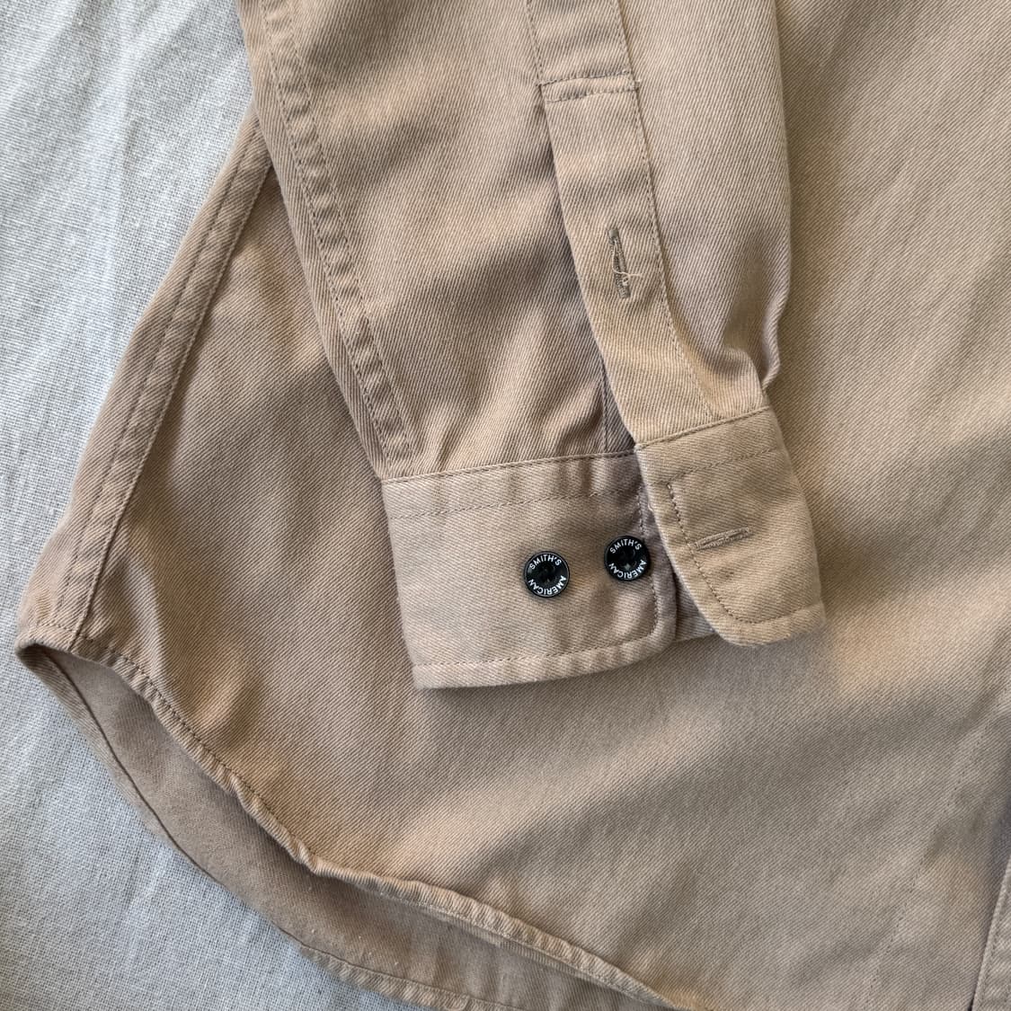 스미스아메리칸 재팬 베이지 워크셔츠 L 상품이미지4