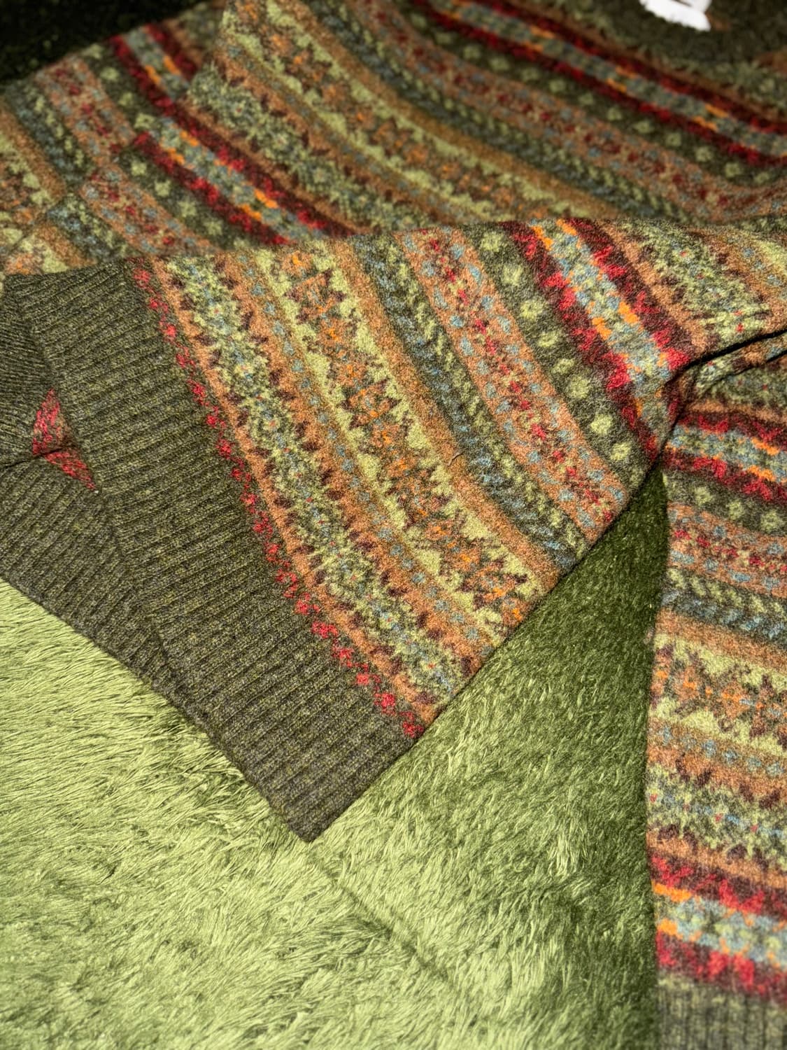 할리 오브 스코틀랜드 헨리 코튼 별주 페어 아일 심리스 니트 상품이미지6