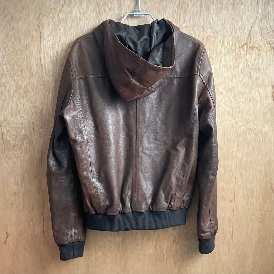 유나이트애로우즈 후드 레더 자켓 상품이미지6