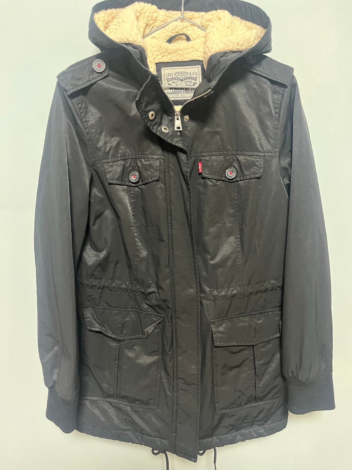 리바이스 블랙 내피 양털 야상 점퍼 상품이미지1