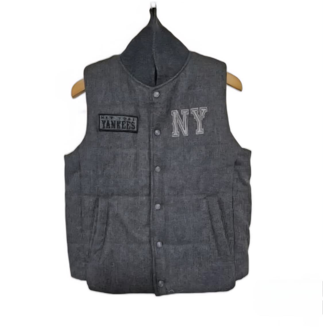 MLB 뉴욕양키즈 그레이 패딩조끼  85 상태좋음 상품이미지2