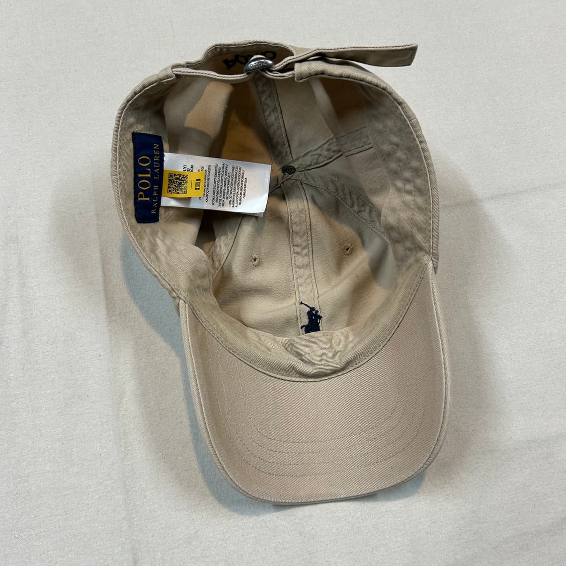 폴로 랄프로렌 탄 카키 볼캡 모자 신형 큐알탭 상품이미지6