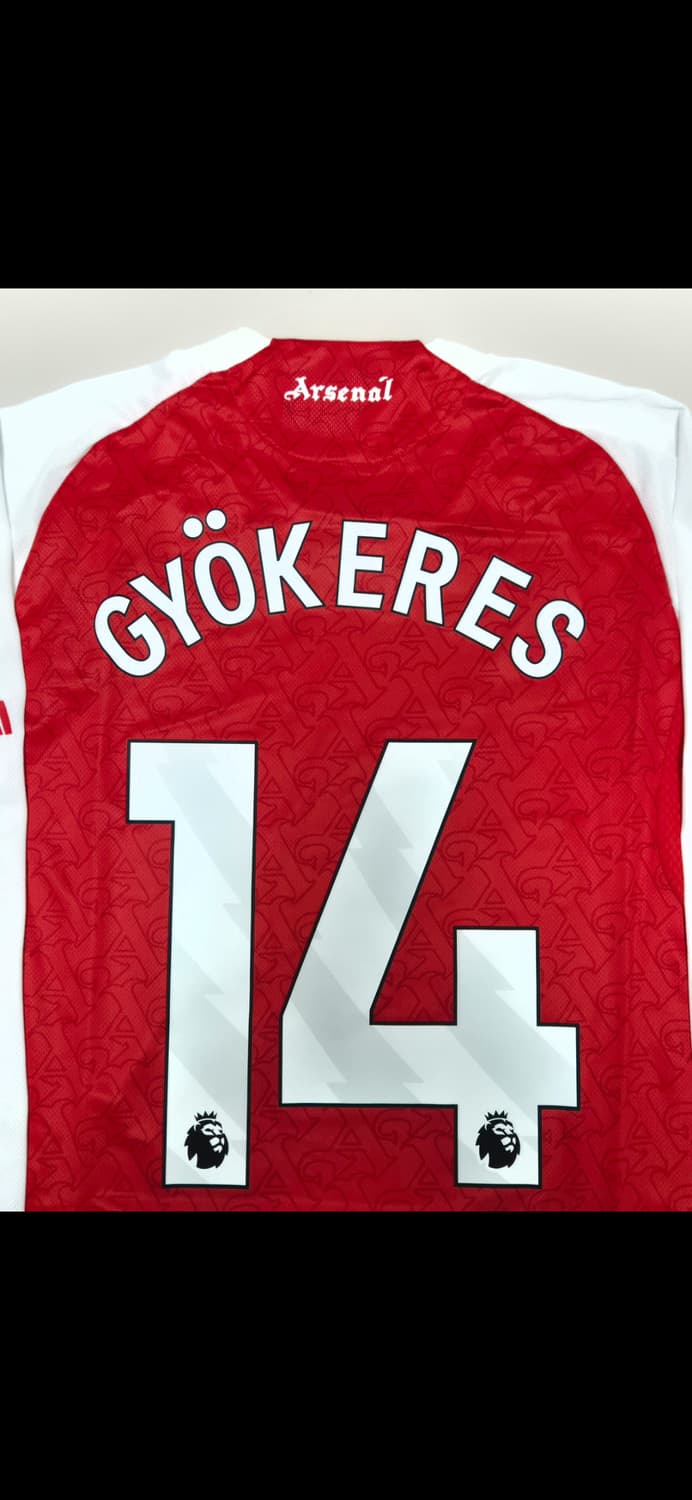 25 26 아스날 홈 요케레스 긴팔 유니폼 XL사이즈 상품이미지6