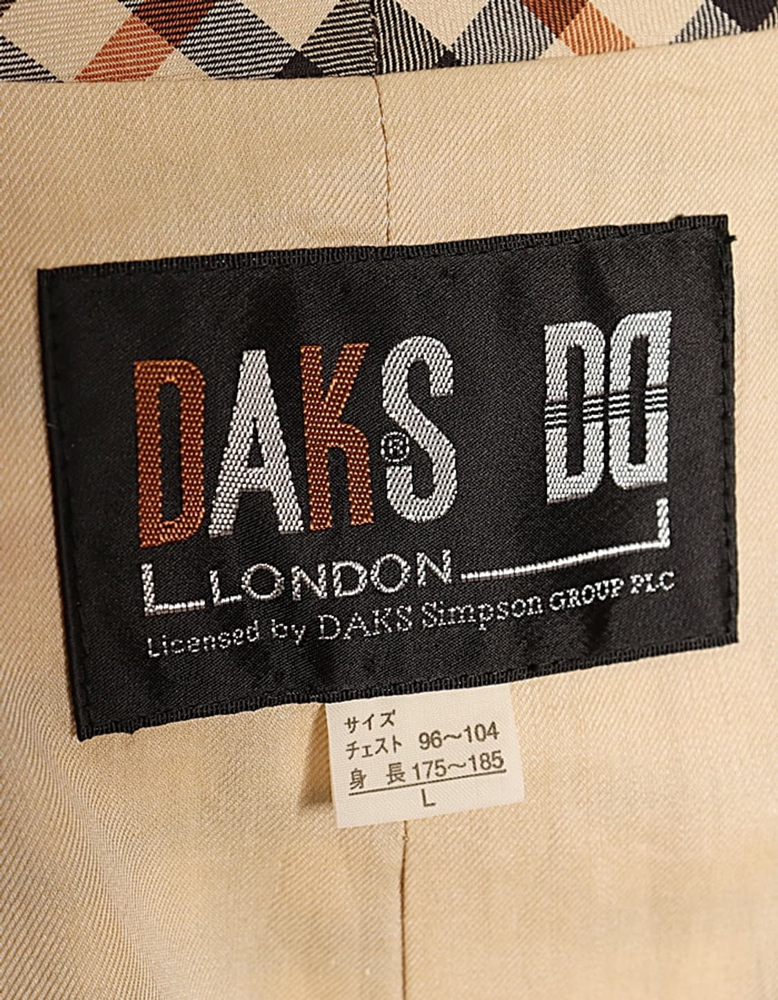 Old DAKS Check Gown Coat 상품이미지8