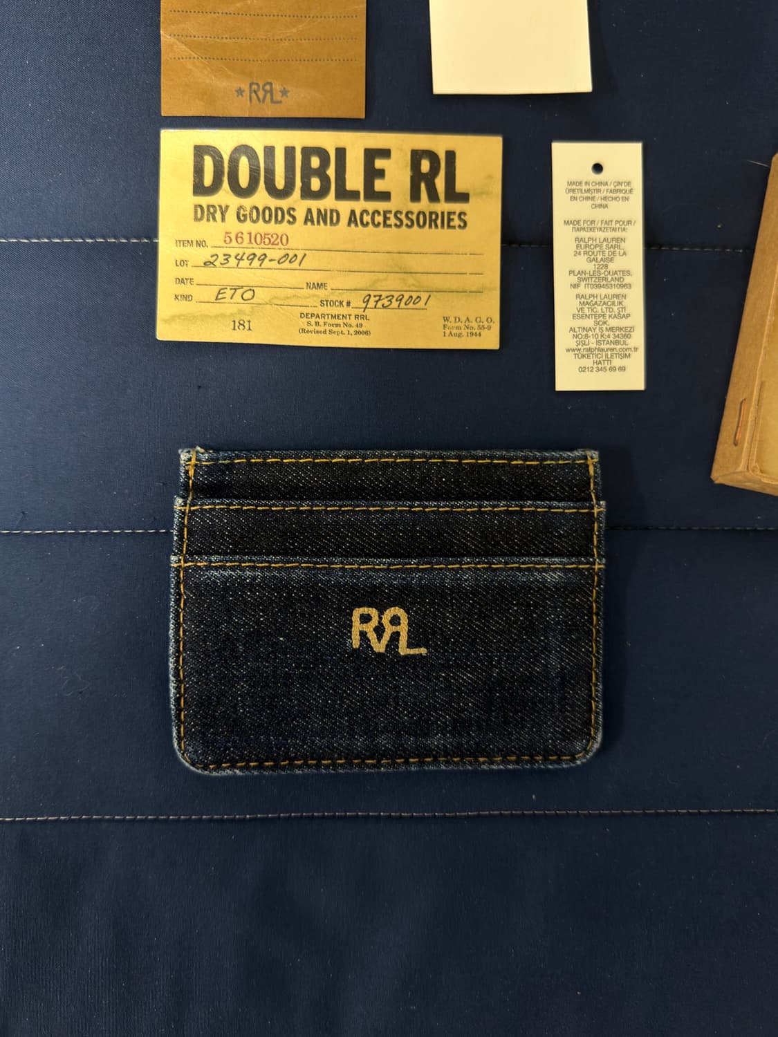 rrl 더블알엘 데님 카드지갑 상품이미지2