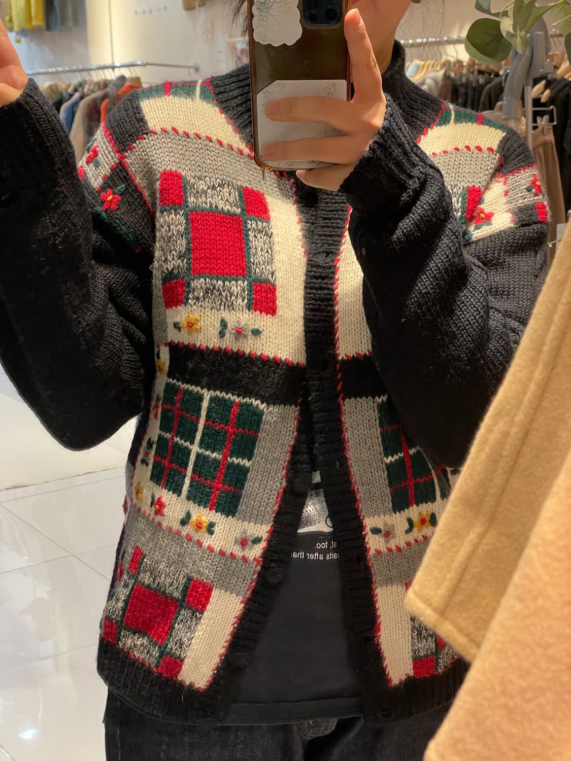 일본빈티지 모리걸 겨울가디건 상품이미지2